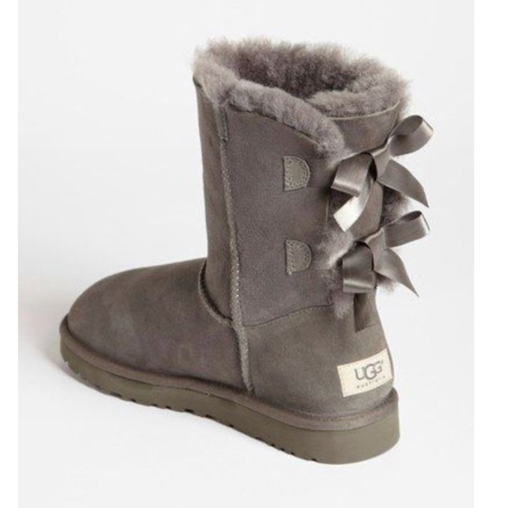 UGG Grey Bailey Bow